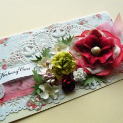 urodziny,życzenia,romantyczna,róże,kwiaty - Kartki okolicznościowe - Akcesoria