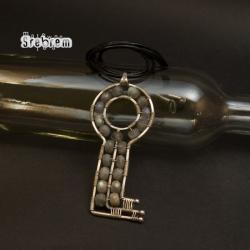 wisior klucz,oryginalny,z labladorytem,unikat - Wisiory - Biżuteria