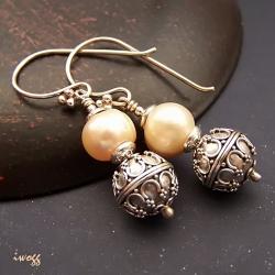 klasyczne kolczyki perłowe - Kolczyki - Biżuteria