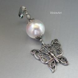 wisiorek,z perłą Swarovski - Wisiory - Biżuteria