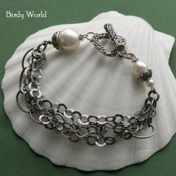 bransoletka orientalna z perłami - Bransoletki - Biżuteria