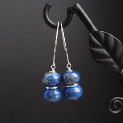 kolczyki z lapisem lazuli - Kolczyki - Biżuteria