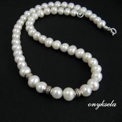 klasyczny,perłowy - Naszyjniki - Biżuteria