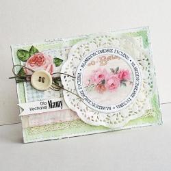 kartka,wyjątkowa,życzenia,Dzień Matki,kwiaty - Kartki okolicznościowe - Akcesoria