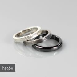 minimalistyczny,komplet,pierścionków,obrączek - Pierścionki - Biżuteria