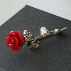 elegancki,ekskluzywny,róża - Broszki - Biżuteria