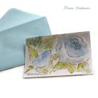 Kartki okolicznościowe kartka,kwiaty,ślub,prezent,błękitne,