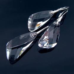 komplet Swarowski Wing crystal srebro - Komplety - Biżuteria