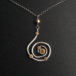fiann,spirala,emalia jubilerska,wisior - Wisiory - Biżuteria