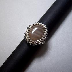 pierścionek,krzemień,srebro - Pierścionki - Biżuteria