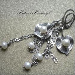 kolczyki z perłami,ekskluzywne,eleganckie,wytworne - Kolczyki - Biżuteria