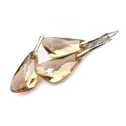 komplet Swarowski Wing Golden Shadow srebro - Komplety - Biżuteria
