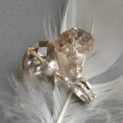 romantyczne,subtelne kolczyki,kryształy Rondelle - Kolczyki - Biżuteria