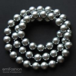 elegancki naszyjnik,srebrny,perły,swarovski, - Naszyjniki - Biżuteria