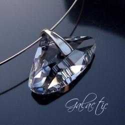 klasyczny naszyjnik,kryształ Swarovski galactic - Naszyjniki - Biżuteria