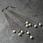 Kolczyki kolczyki z perłami,iolitem,srebro