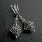 Kolczyki srebrne kolczyki z kryształkami Swarovskiego