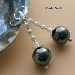 nowoczene kolczyki z perłami majorka - Kolczyki - Biżuteria
