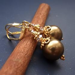 perła w złocie - Kolczyki - Biżuteria