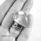Pierścionki srebrny pierścień z prehnitem