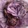 Broszki koronka,bawełna,vintage,róża,kwiat,retro,fiołkowy