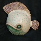 Ceramika i szkło rybka,na ściane,koronkowa,ceramika