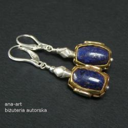egzotyczne,eleganckie,lapis lazuli,gold filled, - Kolczyki - Biżuteria