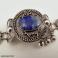 Bransoletki romantyczna bransoleta srebrna z lapis lazuli