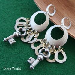 intrygujące kolczyki z kluczami - Kolczyki - Biżuteria