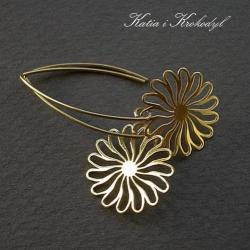 romantyczne,kwiaty,słoneczniki - Kolczyki - Biżuteria