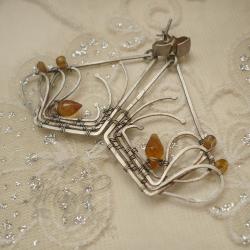misterne,kolczyki,wire-wrapping,filigranowe,Maqda - Kolczyki - Biżuteria