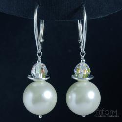 perłowe,klasyczne,ślubne kolczyki - Kolczyki - Biżuteria