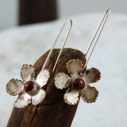 nowoczesne,oryginalne,z koralem - Kolczyki - Biżuteria