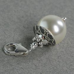 charms,srebro,swarovski,perła - Charms - Biżuteria