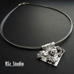 naszyjnik ze srebra,ręcznie robiony,ekskluzywny - Naszyjniki - Biżuteria