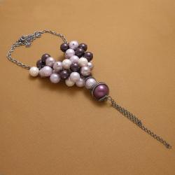 naszyjnik,wrapping,perły,elegancki,seashell - Naszyjniki - Biżuteria