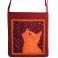 Na ramię torba,pojemna,kot,czerwony,gwiazdy,pomarańcz