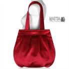 Na ramię torba z aksamitu,rubinowy,czerwona torb,elegancja