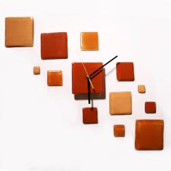 zegar,szkło,na ścianę,design,prezent,dekor - Zegary - Wyposażenie wnętrz