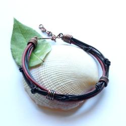 Etniczna bransoletka z rzemieniami - Bransoletki - Biżuteria