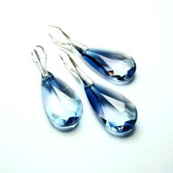 biżuteria Swarovski,Ocean Blue,ekskluzywna - Komplety - Biżuteria