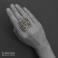 Pierścionki srebrny pierścionek z jaspisem dalmatyńczykiem