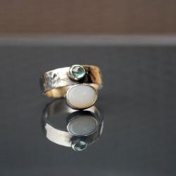 oryginalny pierścionek,z opalem. - Pierścionki - Biżuteria