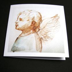 kartka,anioł,chrzest - Kartki okolicznościowe - Akcesoria