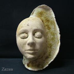 maska,twarz,na ścianę,unikatowa ozdoba - Ceramika i szkło - Wyposażenie wnętrz