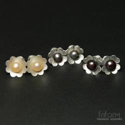 kolczyki,sztyfty,krótkie,friform,perły,z perłą - Kolczyki - Biżuteria
