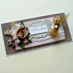 róże,ślub,życzenia,czekoladowe,kwiaty - Kartki okolicznościowe - Akcesoria