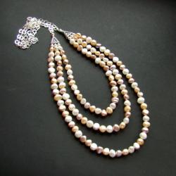 długi naszyjnik z perłami - Naszyjniki - Biżuteria