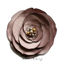 unikat,projekt autorski,kwiat,broszka,brocha - Broszki - Biżuteria