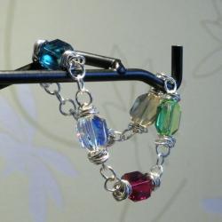 baransoleta,barwna,kryształy Swarovskiego - Bransoletki - Biżuteria